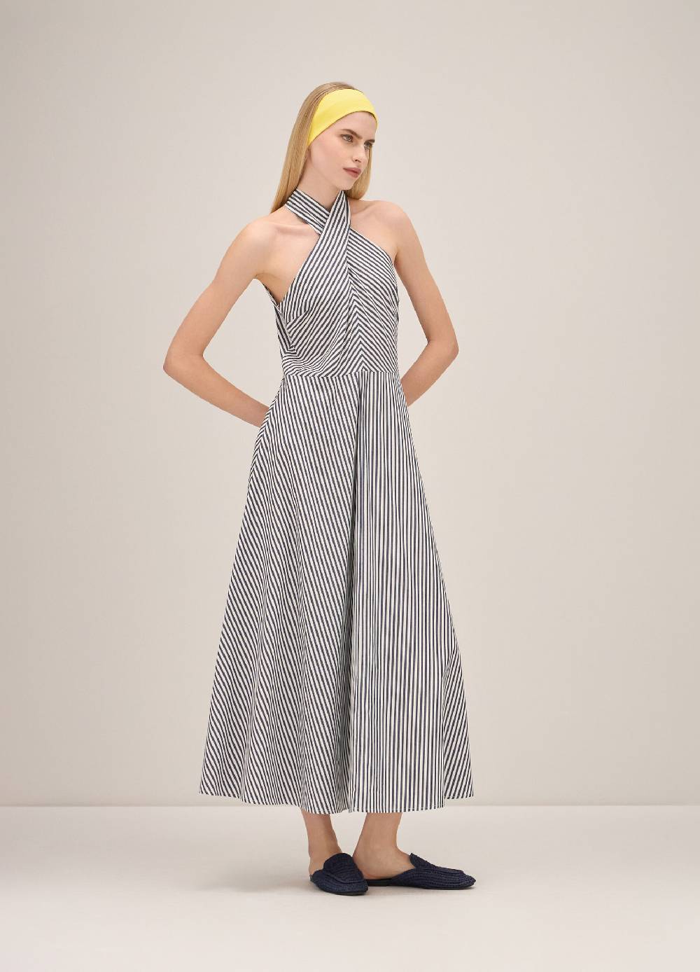 LES COPAINSAbito a righe in puro cotone