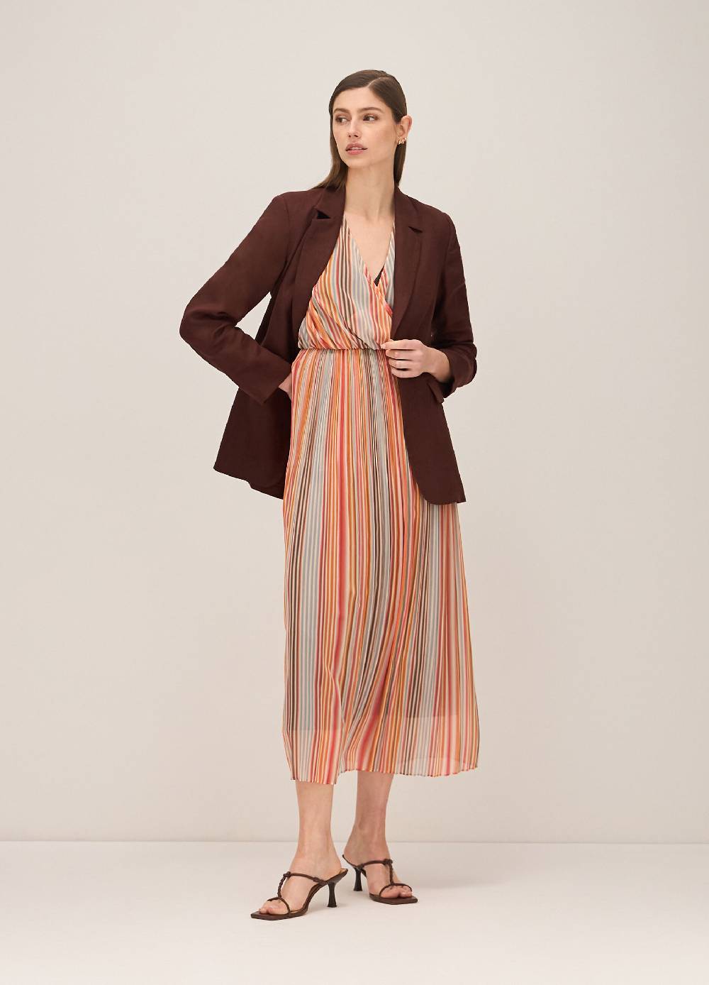 LES COPAINSAbito plissettato a righe