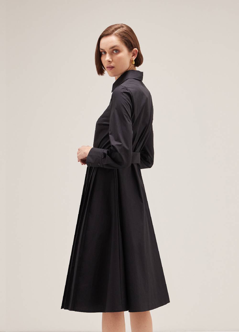 LES COPAINSAbito Plissettato In Puro Cotone