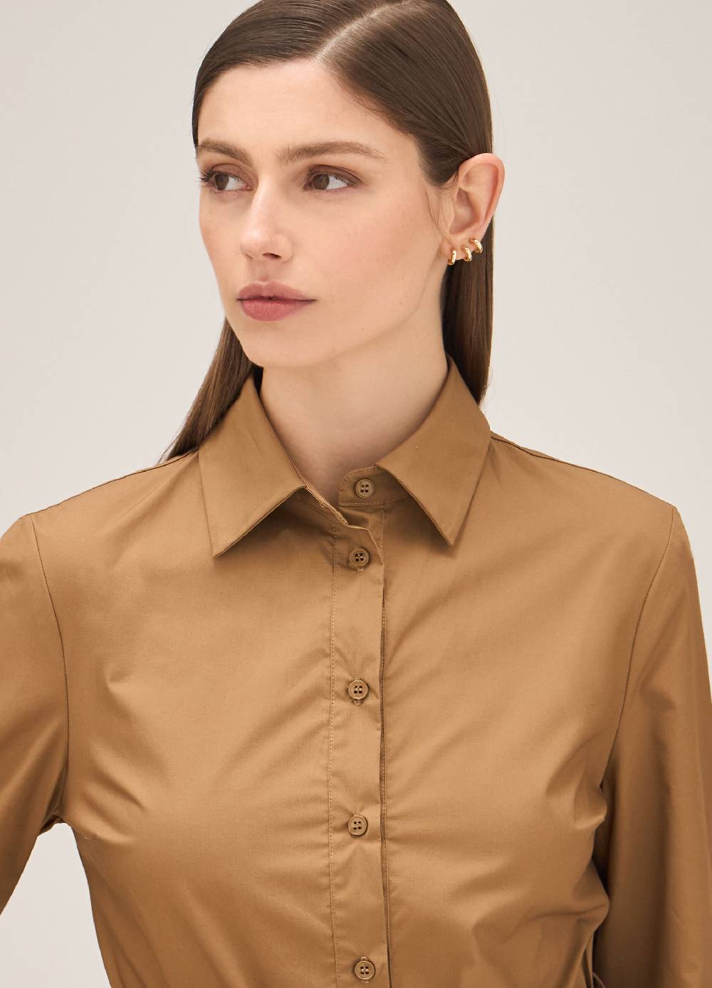 LES COPAINSAbito Plissettato In Puro Cotone