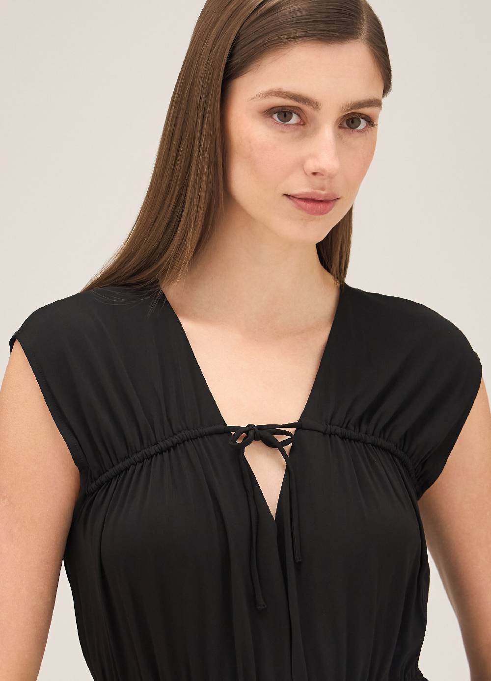 LES COPAINSAbito Senza Maniche In Viscosa Stretch