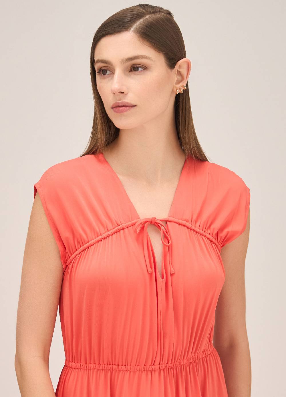 LES COPAINSAbito Senza Maniche In Viscosa Stretch