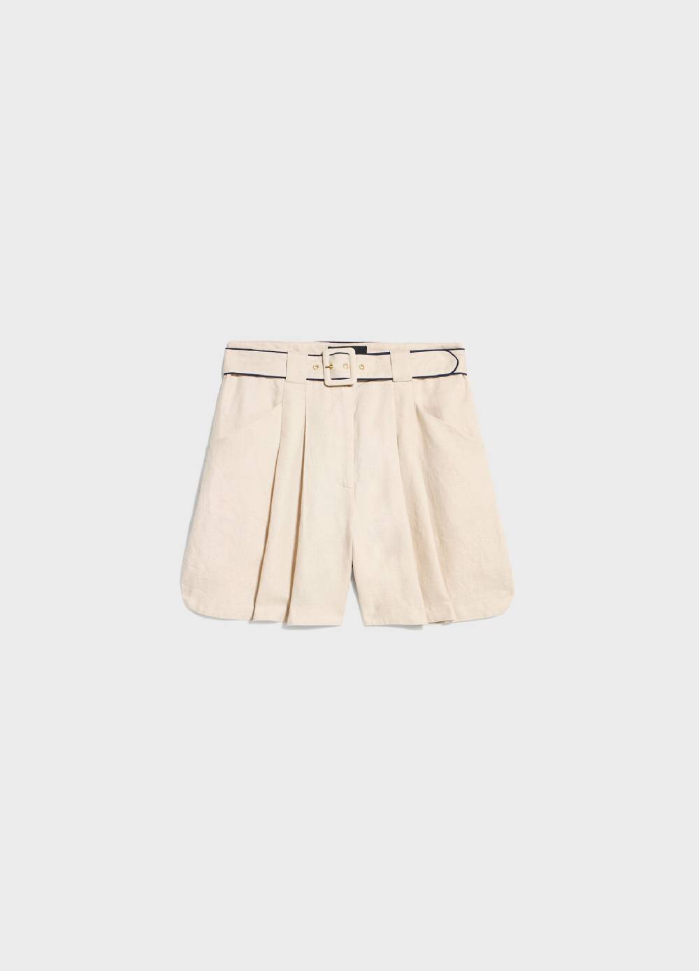 LES COPAINSBermuda In Lino Con Cintura