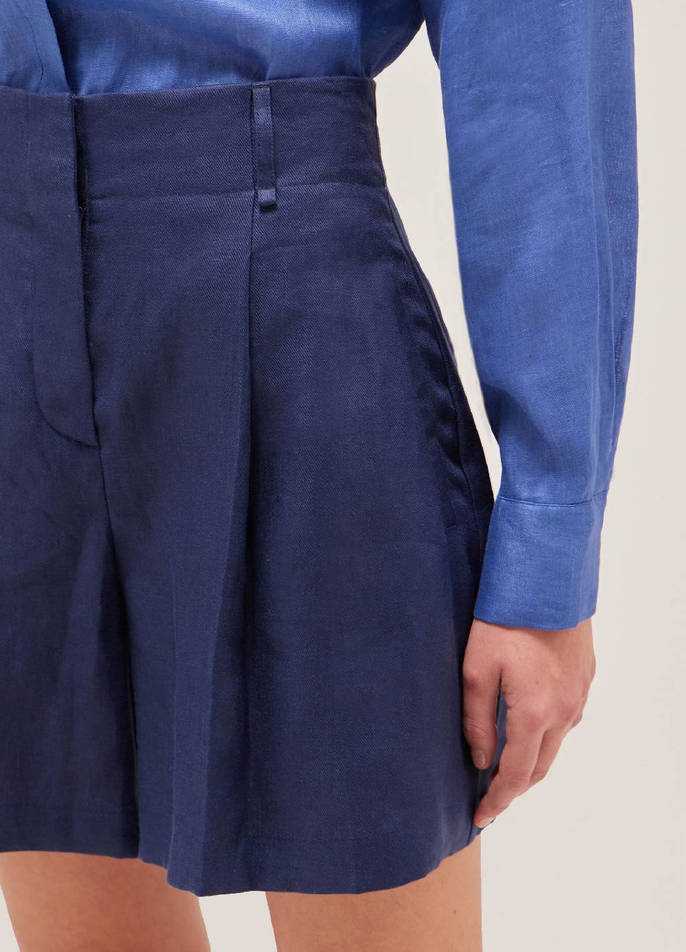 LES COPAINSBermuda In Lino Con Pince