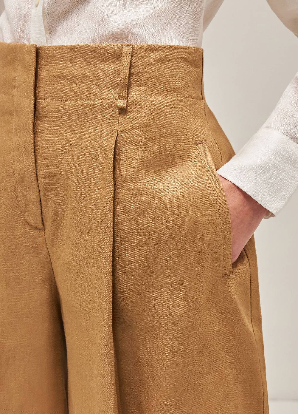 LES COPAINSBermuda In Lino Con Pince