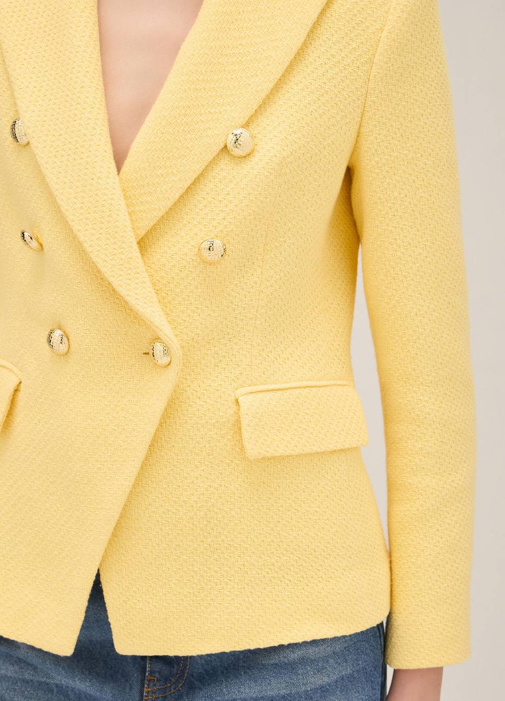 LES COPAINSBlazer Doppiopetto In Misto Cotone