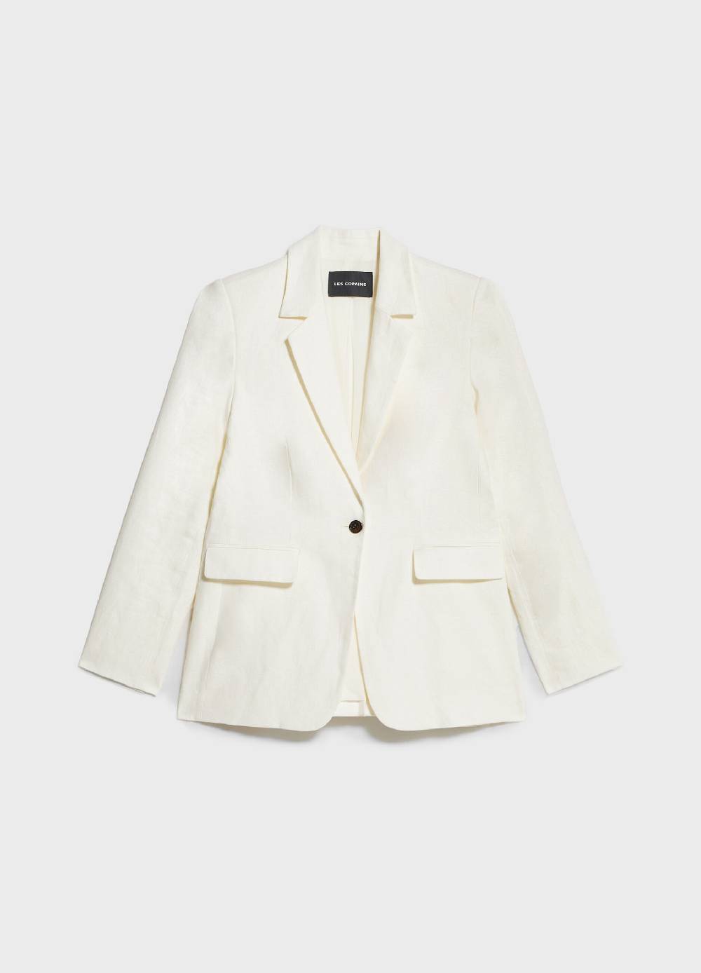 LES COPAINSBlazer In Lino Con Bottone Singolo