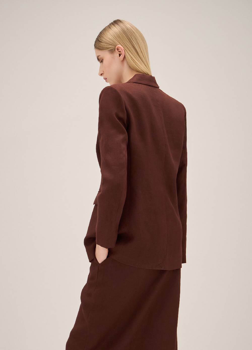 LES COPAINSBlazer In Puro Lino