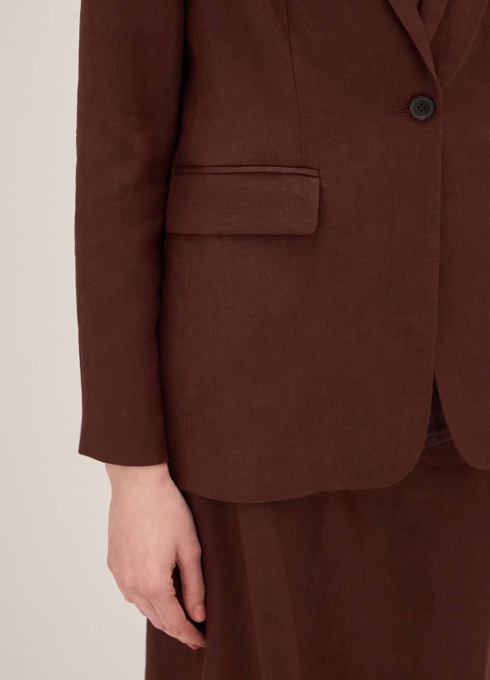 LES COPAINSBlazer In Puro Lino