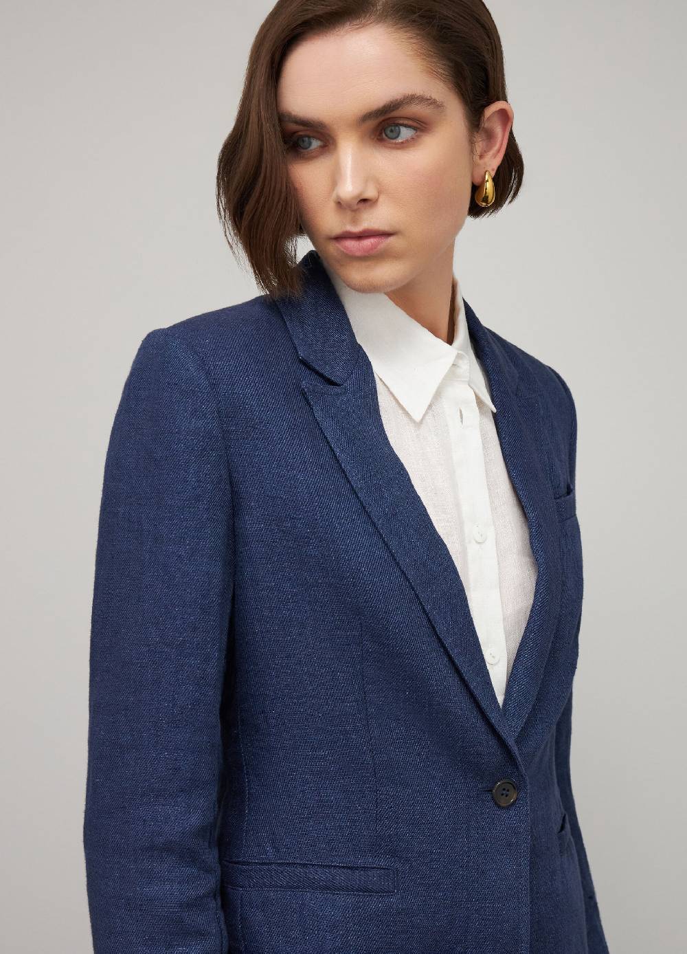 LES COPAINSBlazer In Puro Lino