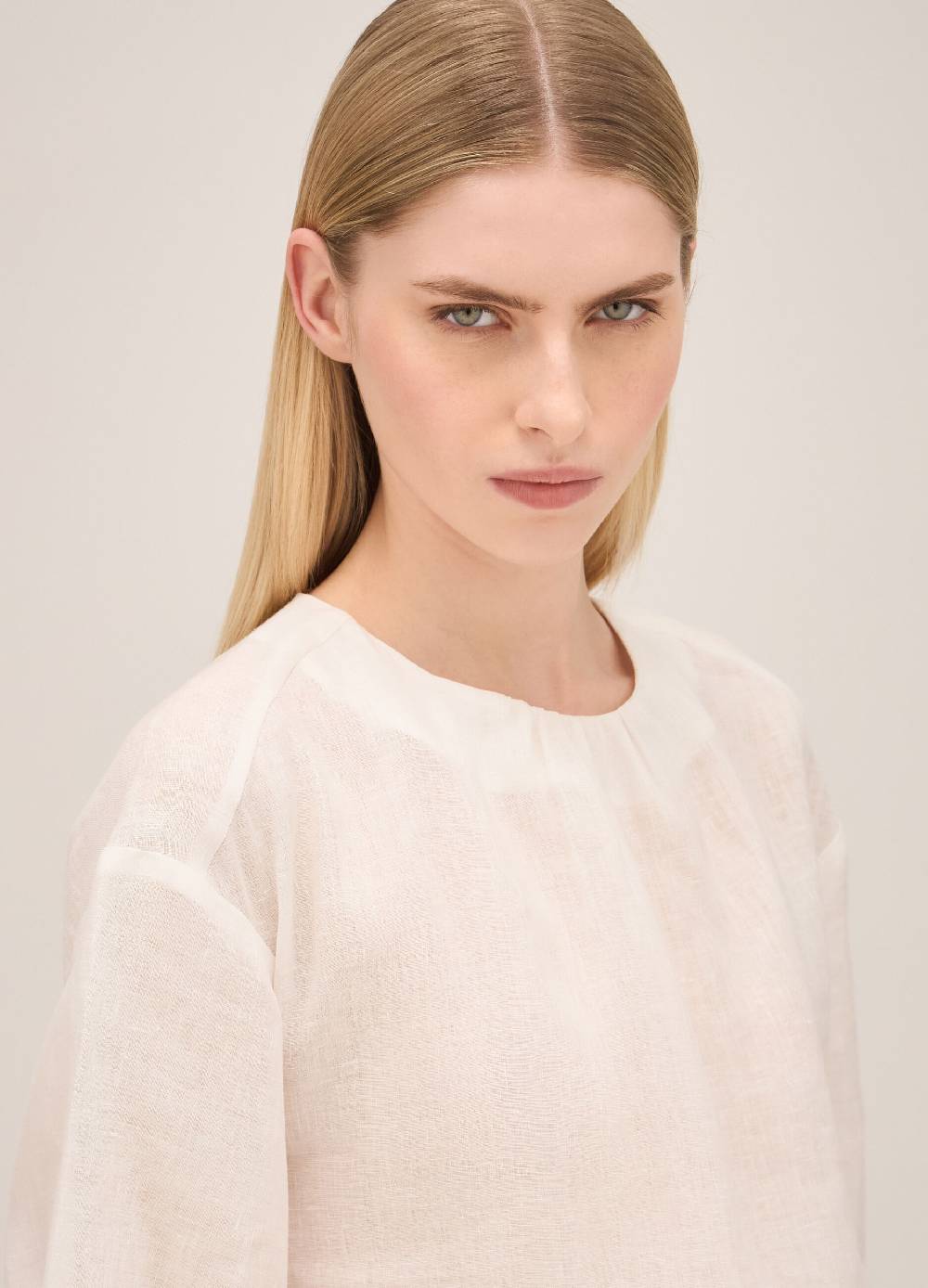 LES COPAINSBlusa A Palloncino In Lino