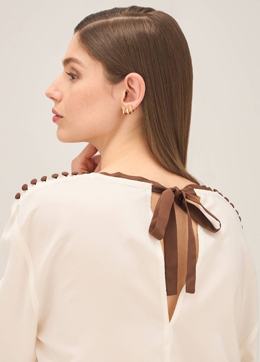 LES COPAINSBlusa Con Ricami