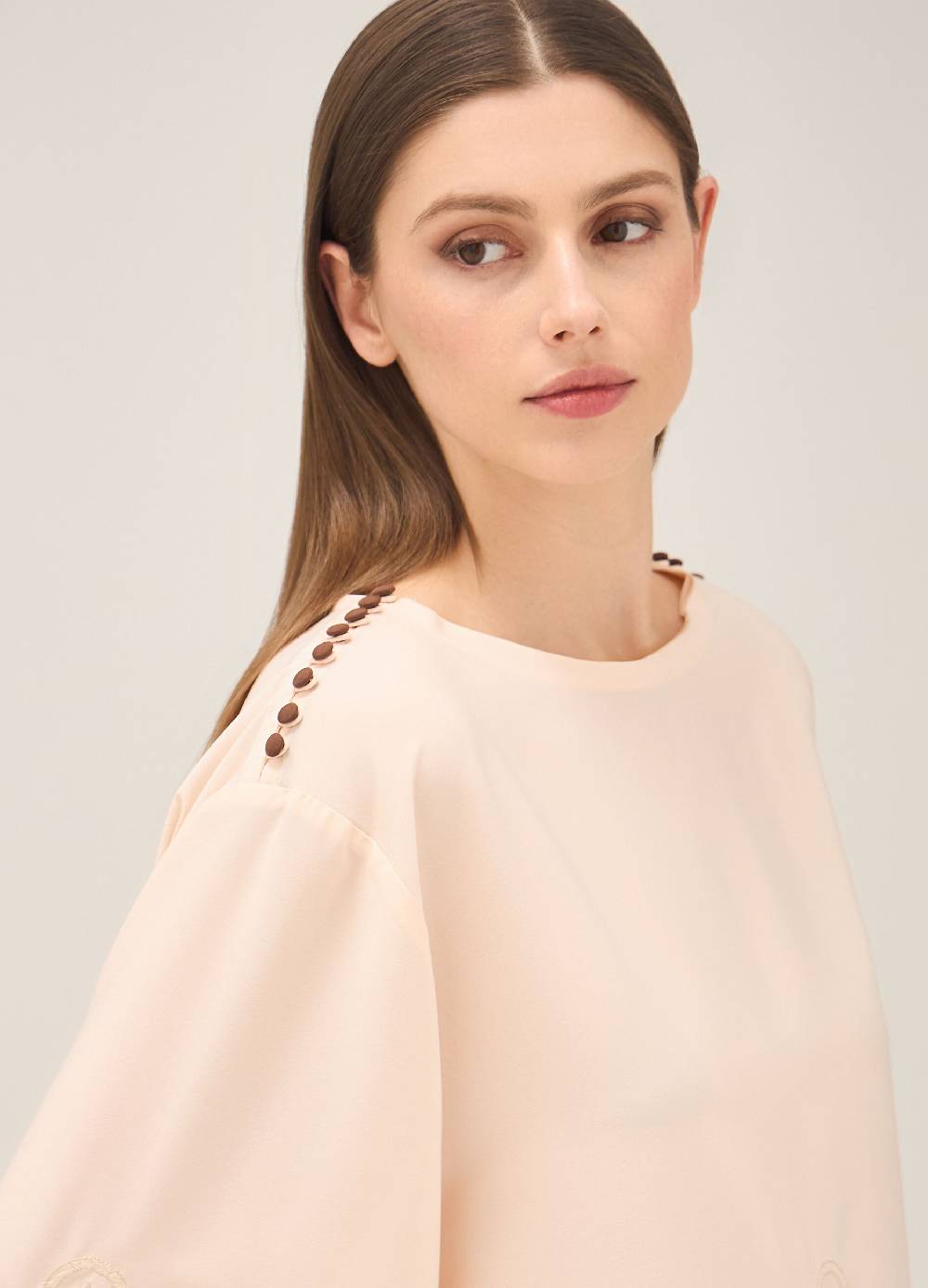 LES COPAINSBlusa Con Ricami