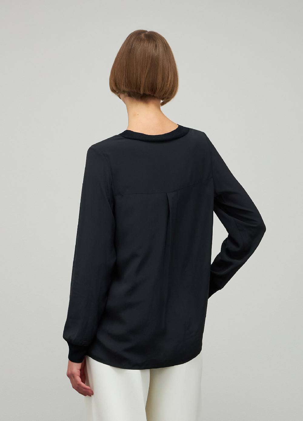 LES COPAINSBlusa Girocollo In Viscosa