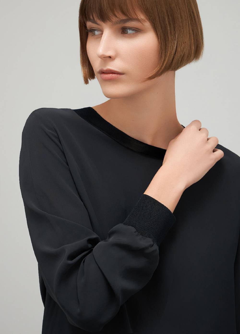 LES COPAINSBlusa Girocollo In Viscosa