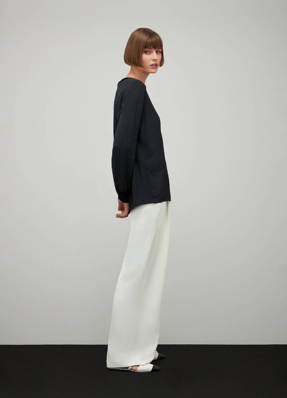 LES COPAINSBlusa girocollo in viscosa