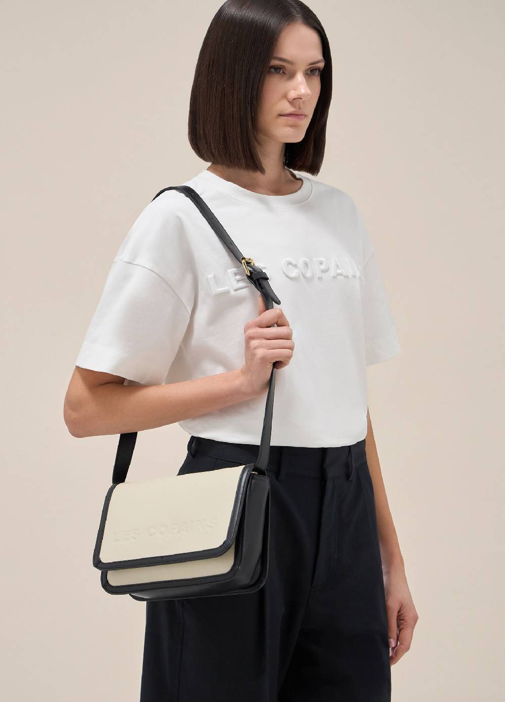  LES COPAINSBorsa a tracolla in vera pelle