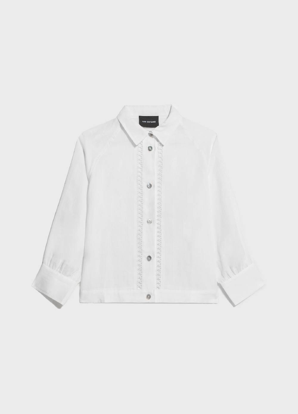 LES COPAINSCamicia A Maniche Lunghe Con Incroci