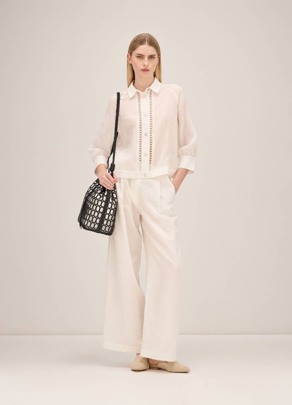 LES COPAINSCamicia a maniche lunghe con incroci