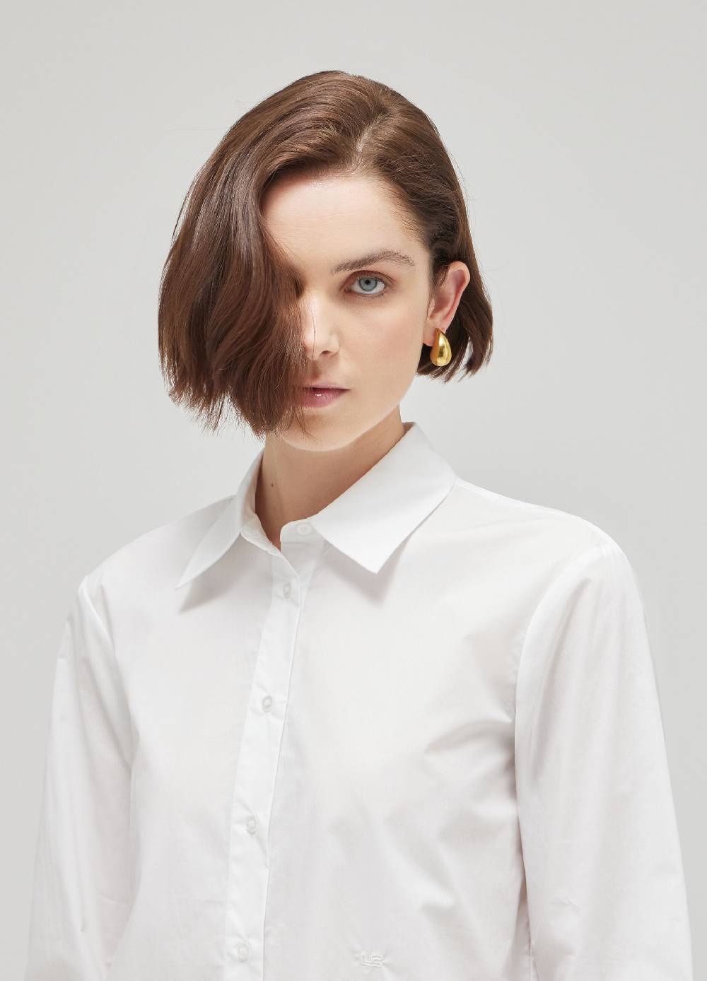 LES COPAINSCamicia A Maniche Lunghe In Cotone