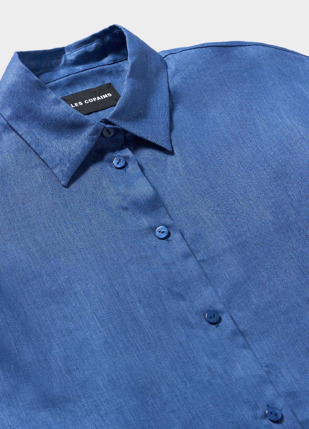 LES COPAINSCamicia A Maniche Lunghe In Lino