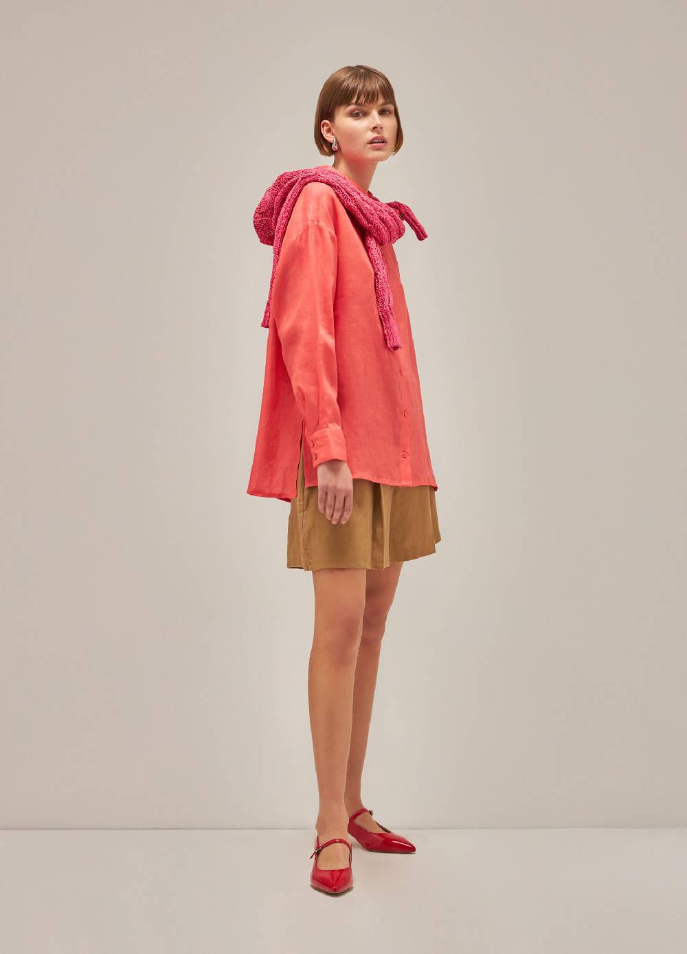 LES COPAINSCamicia a maniche lunghe in lino