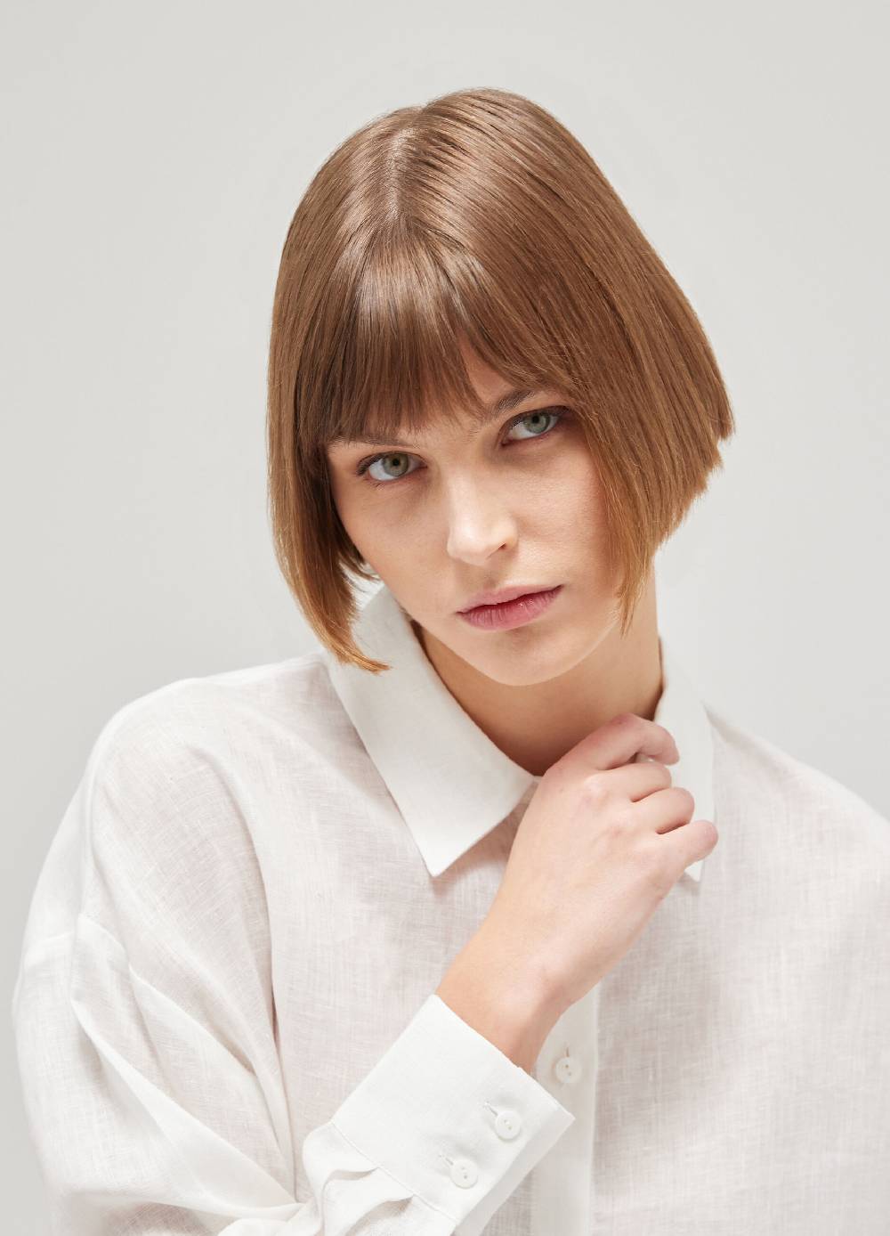 LES COPAINSCamicia A Maniche Lunghe In Lino