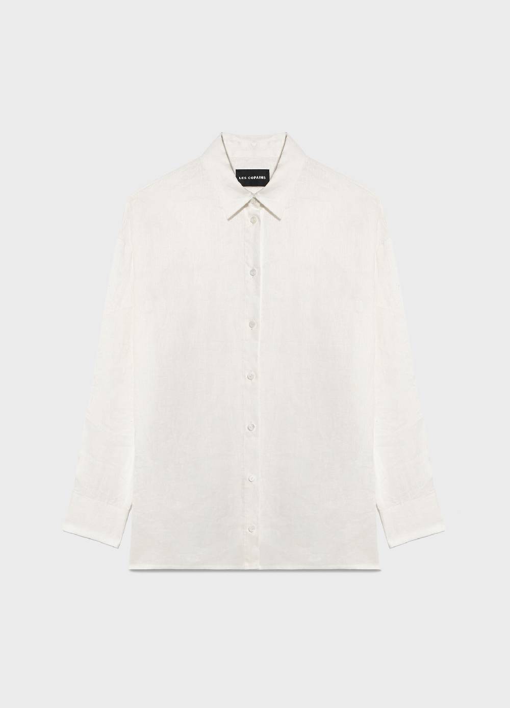 LES COPAINSCamicia A Maniche Lunghe In Lino