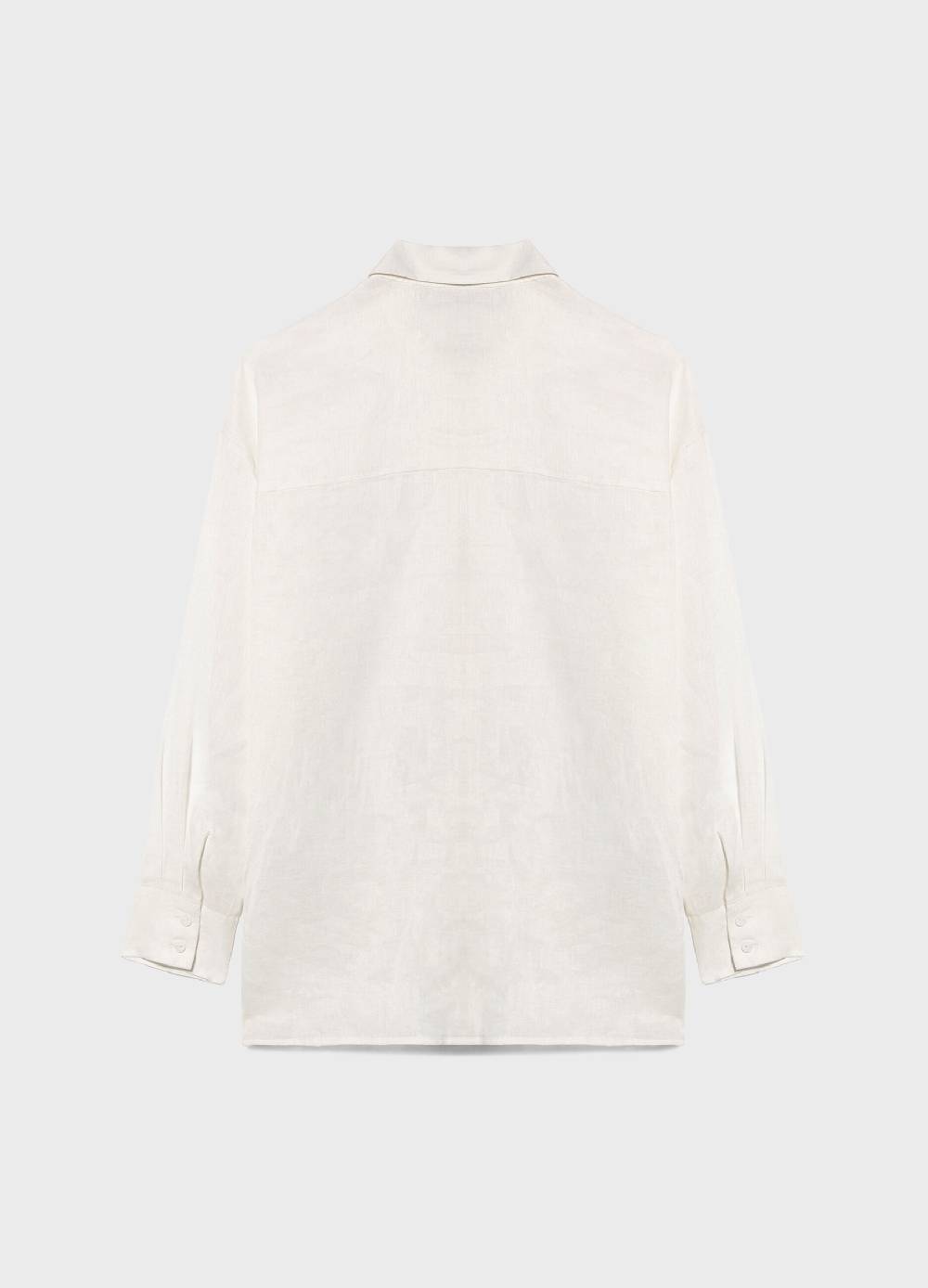 LES COPAINSCamicia A Maniche Lunghe In Lino