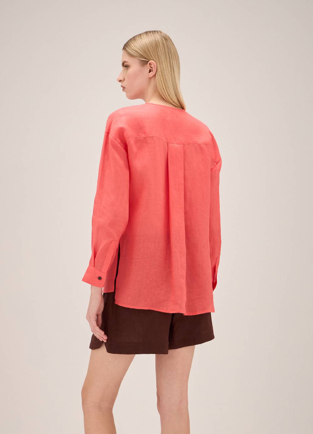 LES COPAINSCamicia In Lino Con Taschini