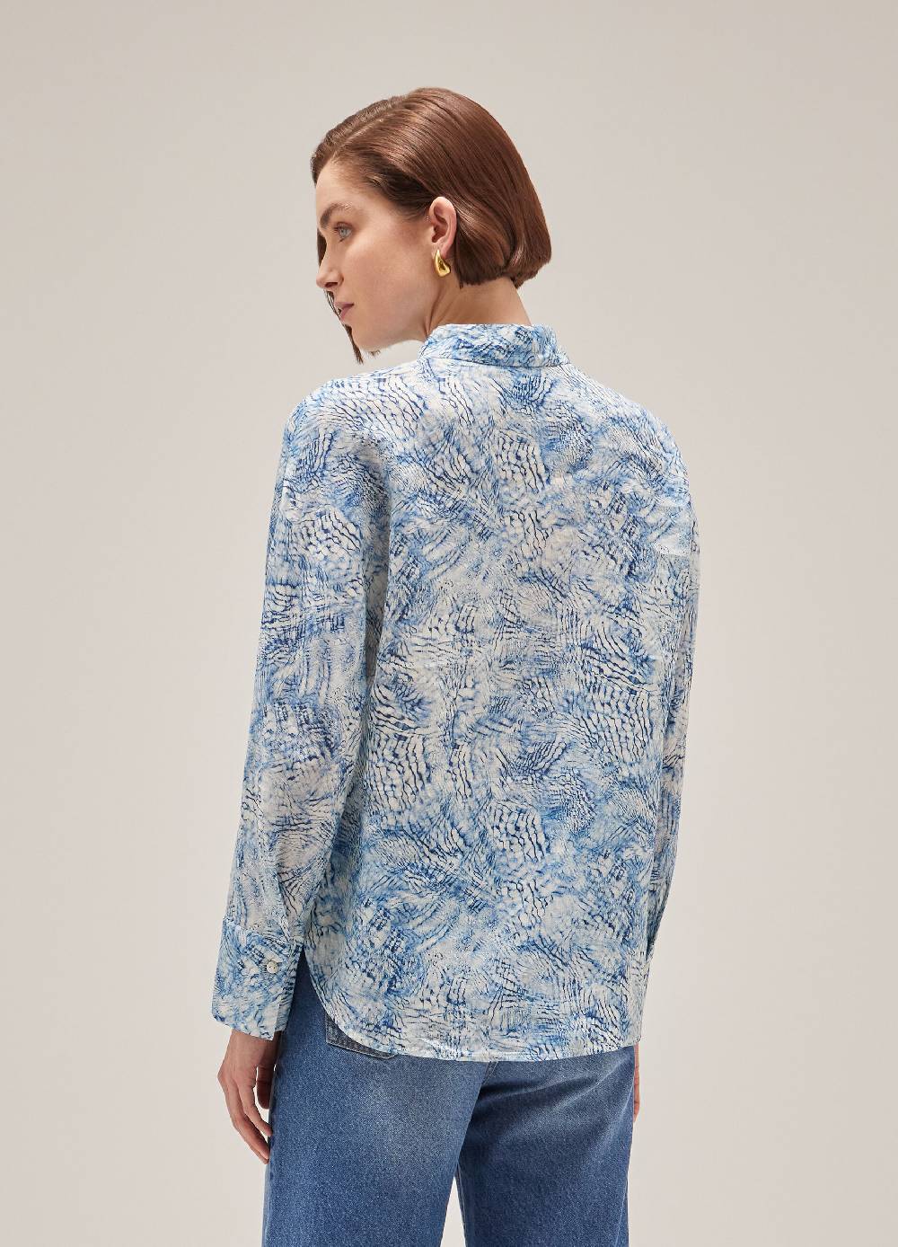 LES COPAINSCamicia Optical In Ramié