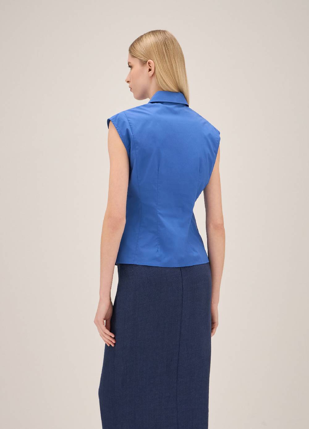 LES COPAINSCamicia Senza Maniche In Cotone