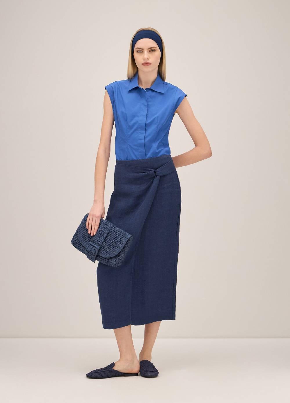 LES COPAINSCamicia senza maniche in cotone