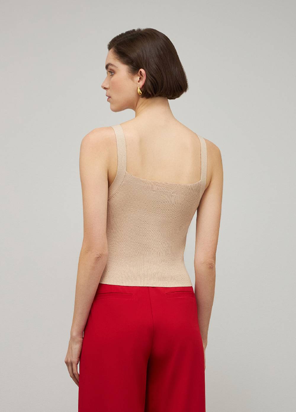 LES COPAINSCanotta A Costine In Cotone E Seta