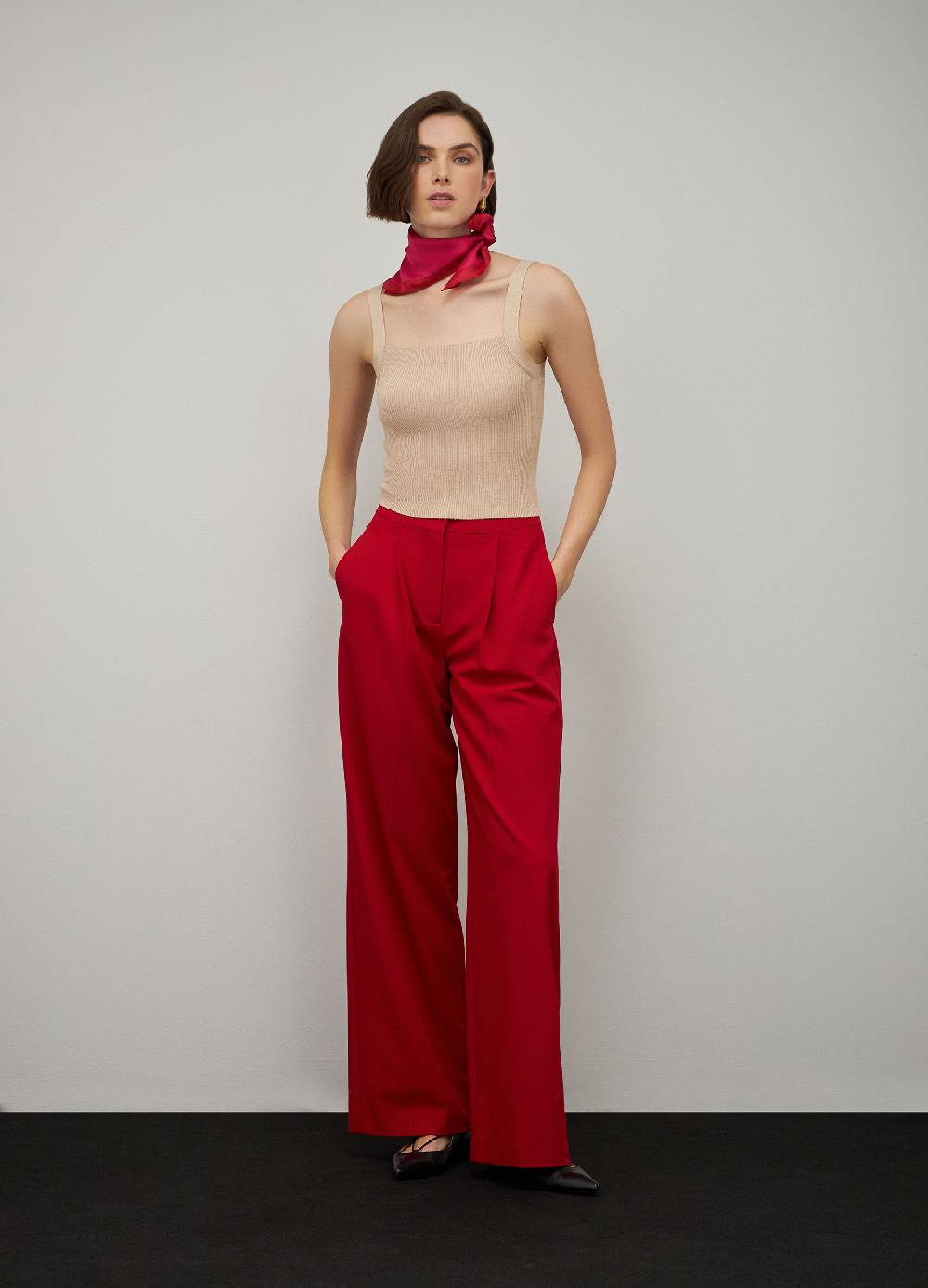 LES COPAINSCanotta a costine in cotone e seta