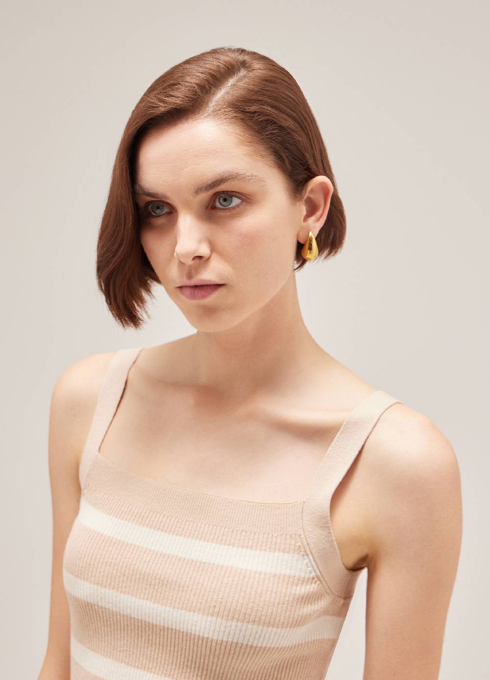 LES COPAINSCanotta A Righe In Cotone E Seta