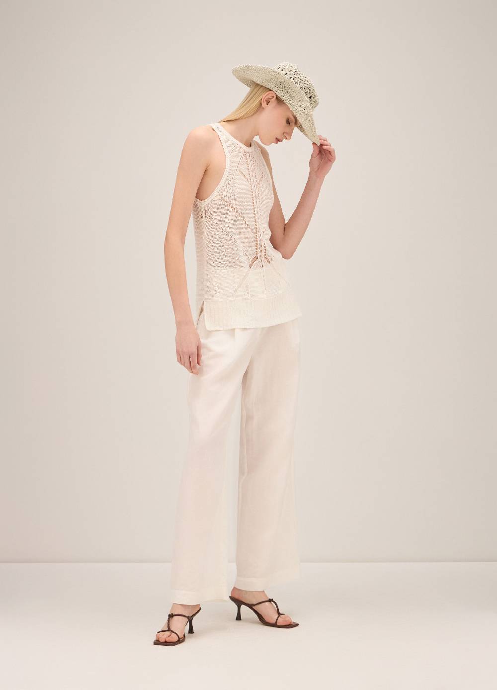 LES COPAINSCanotta tricot traforata