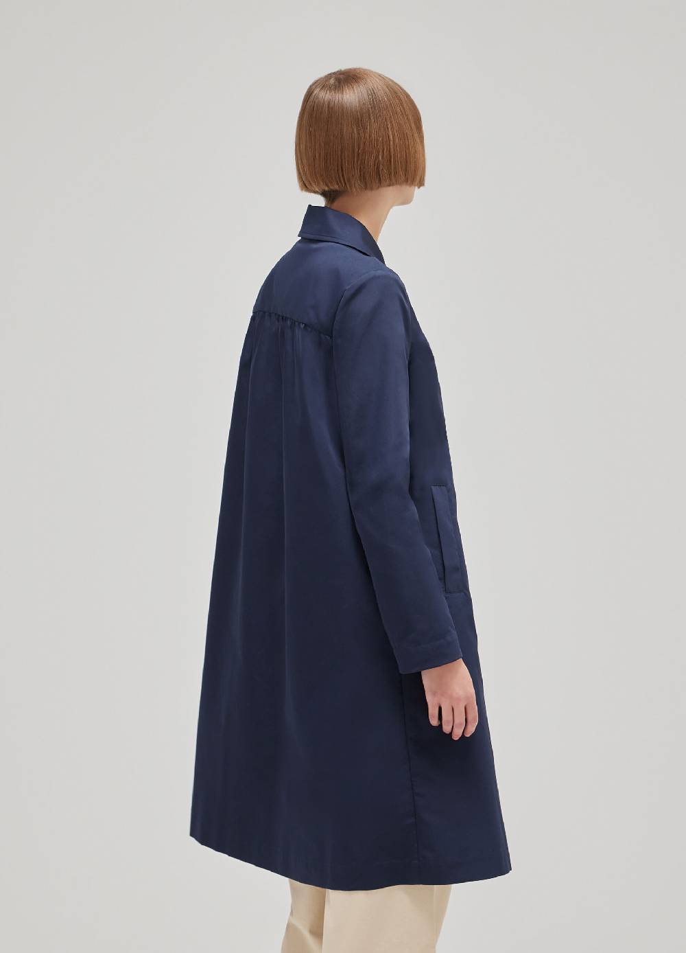 LES COPAINSCappotto Lungo In Tessuto Tecnico