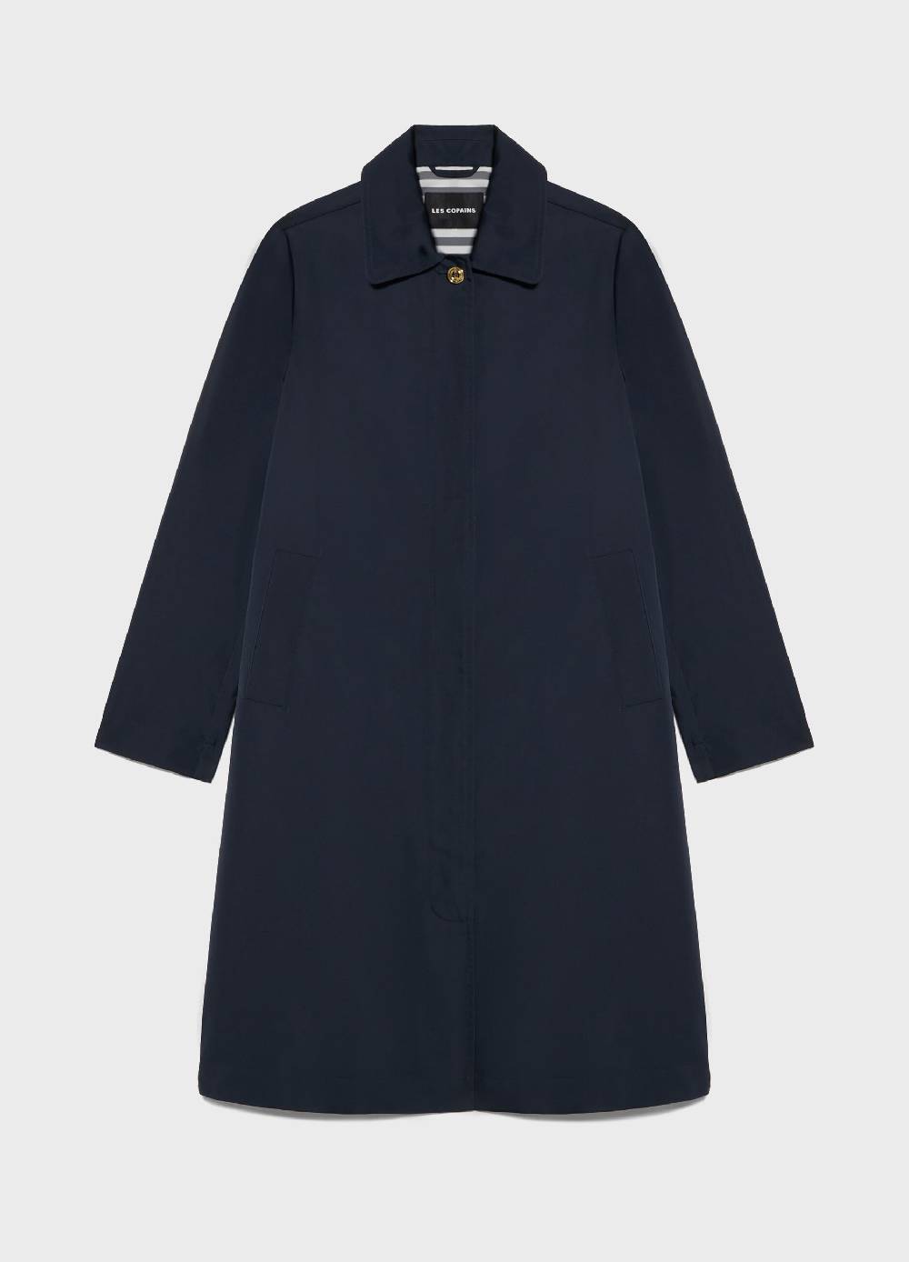 LES COPAINSCappotto Lungo In Tessuto Tecnico