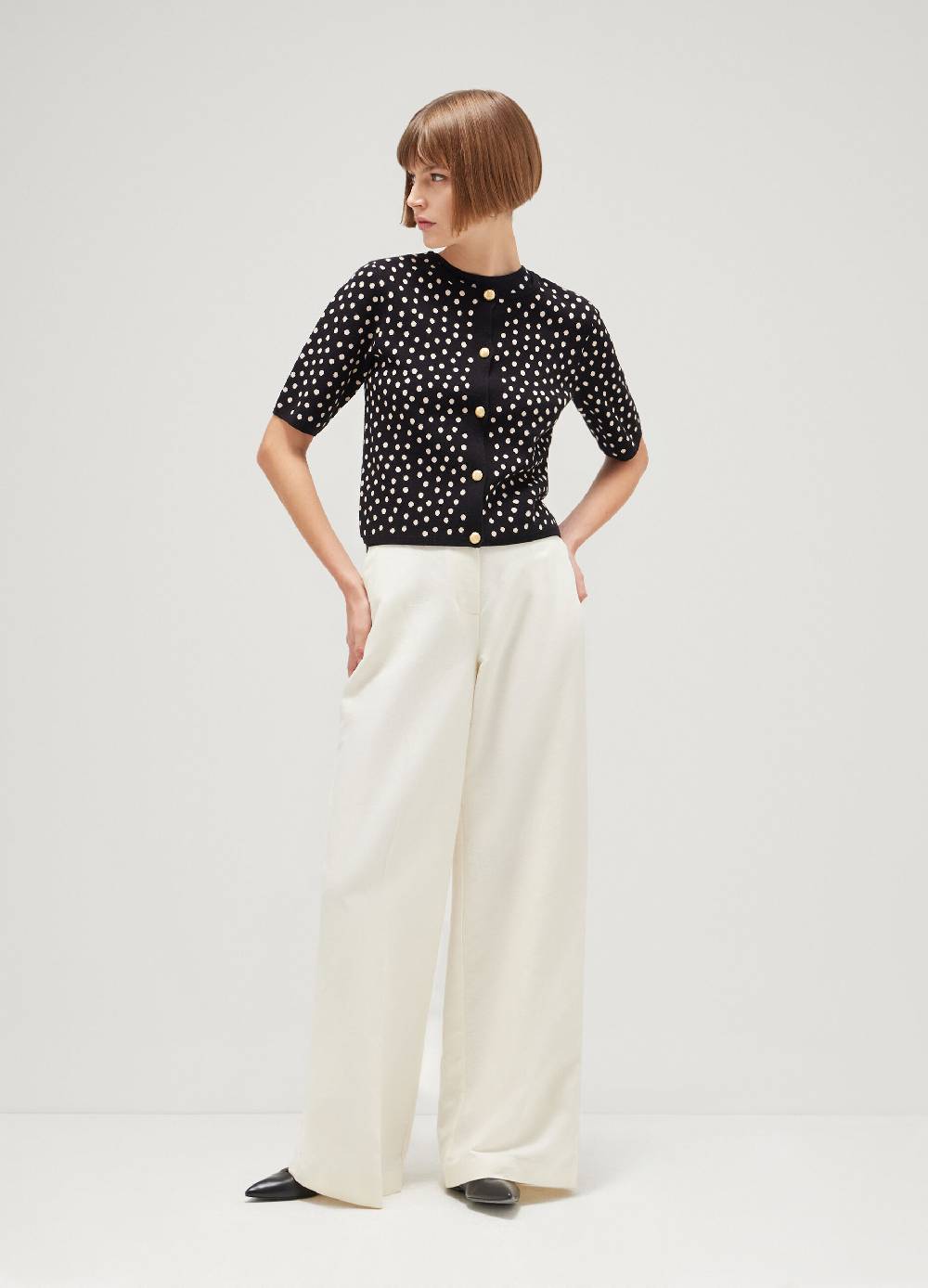 LES COPAINSCardigan tricot a pois