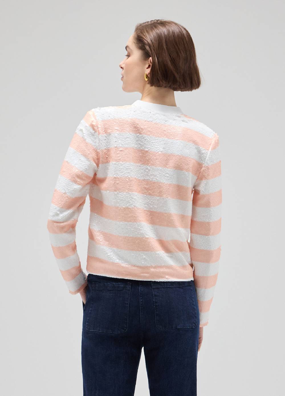 LES COPAINSCardigan Tricot Con Paillettes