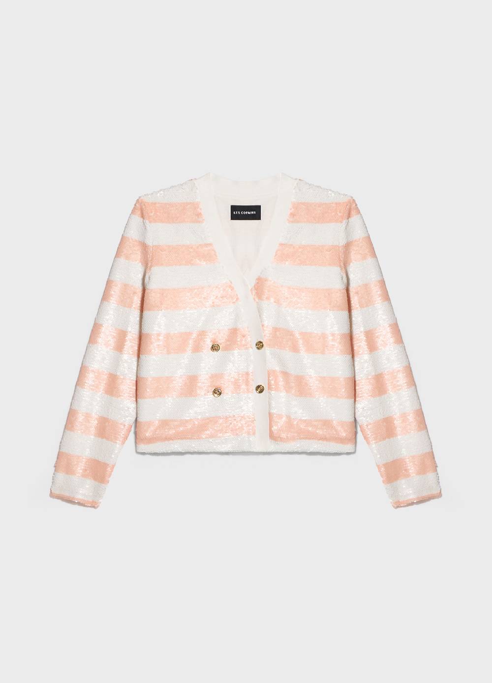 LES COPAINSCardigan Tricot Con Paillettes