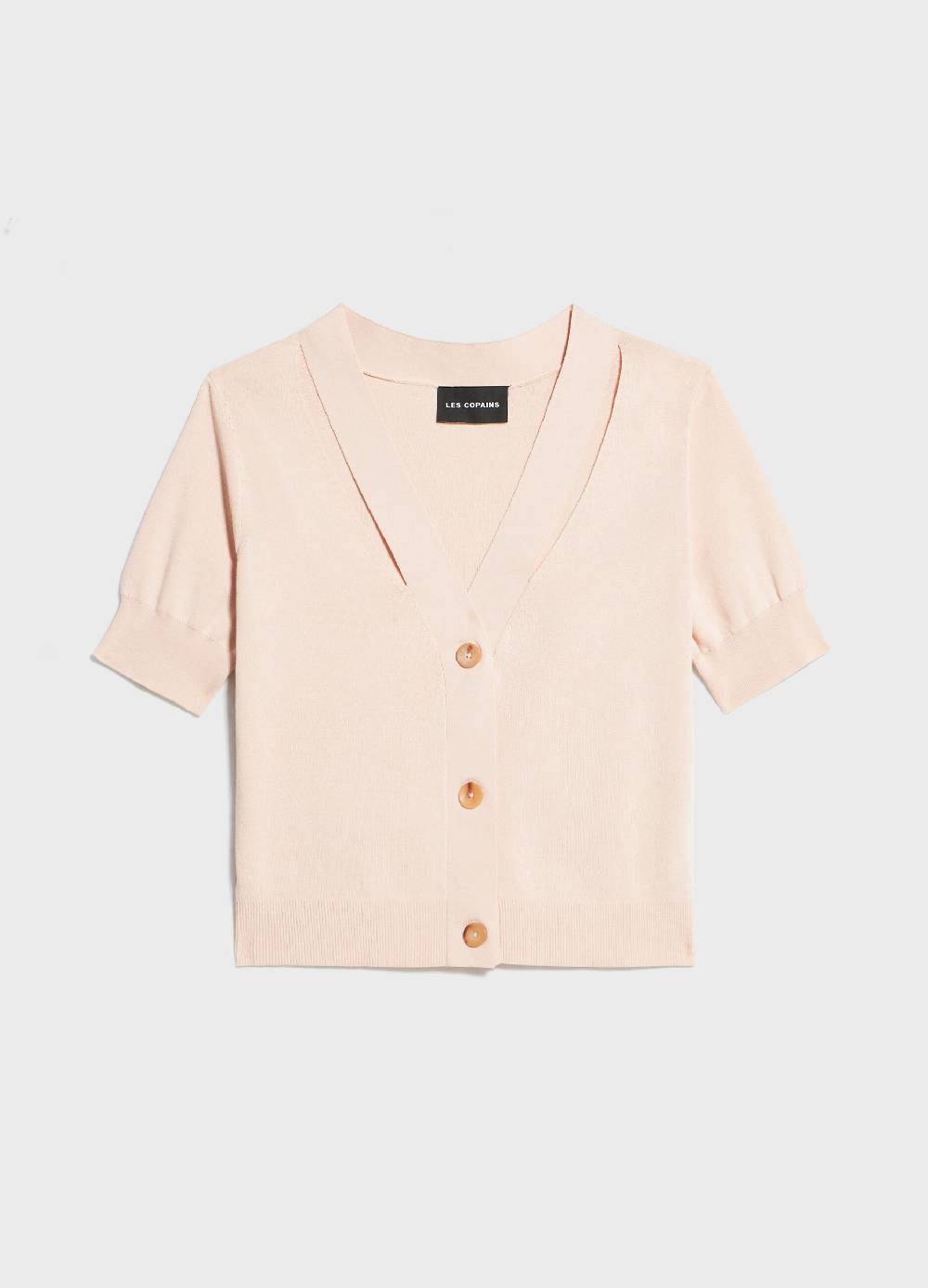 LES COPAINSCardigan Tricot Con Scollo A V