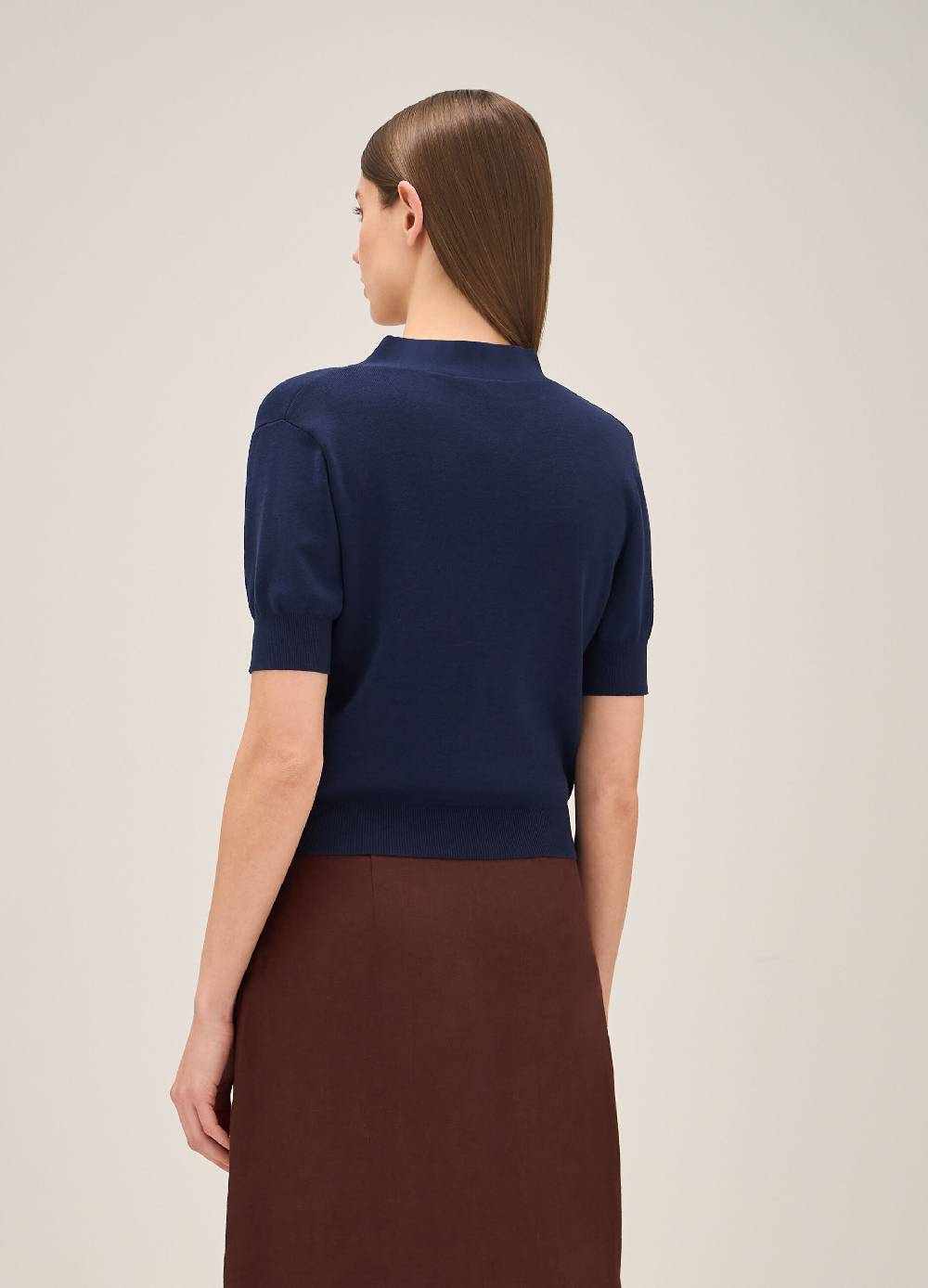 LES COPAINSCardigan Tricot Con Scollo A V