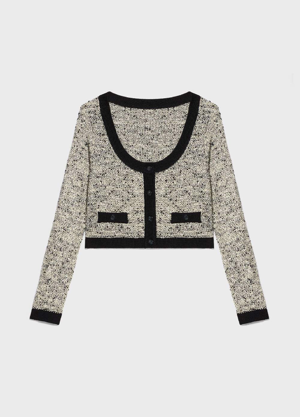 LES COPAINSCardigan Tricot Effetto Bouclé