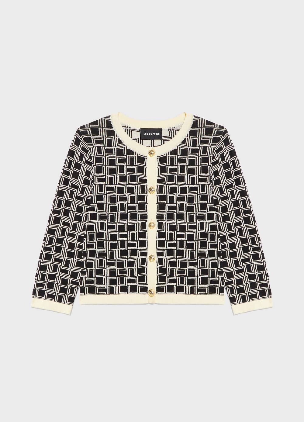 LES COPAINSCardigan Tricot In Puro Cotone