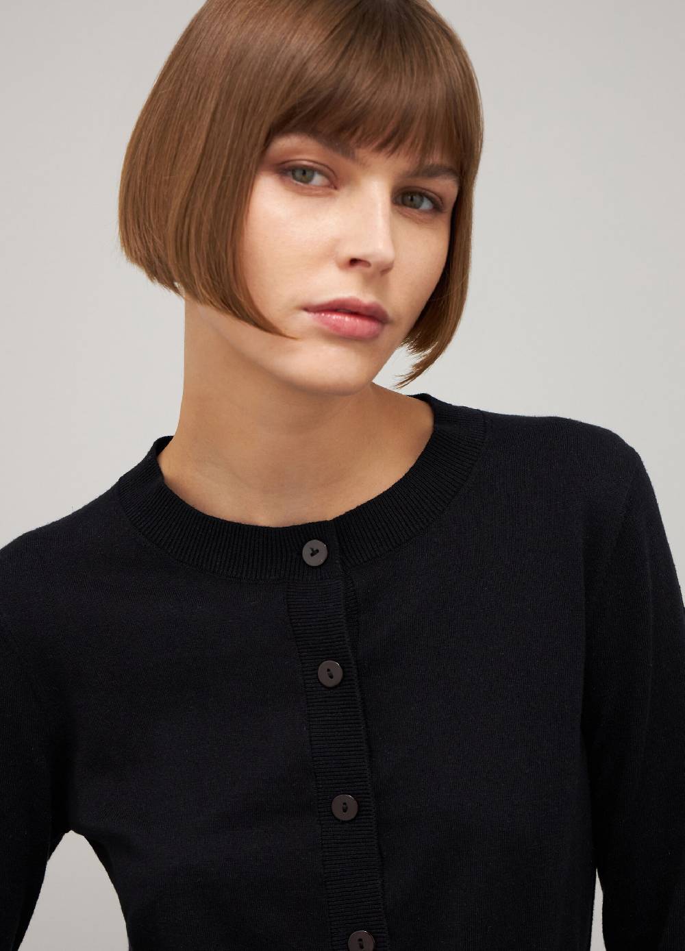 LES COPAINSCardigan Tricot In Seta E Cotone