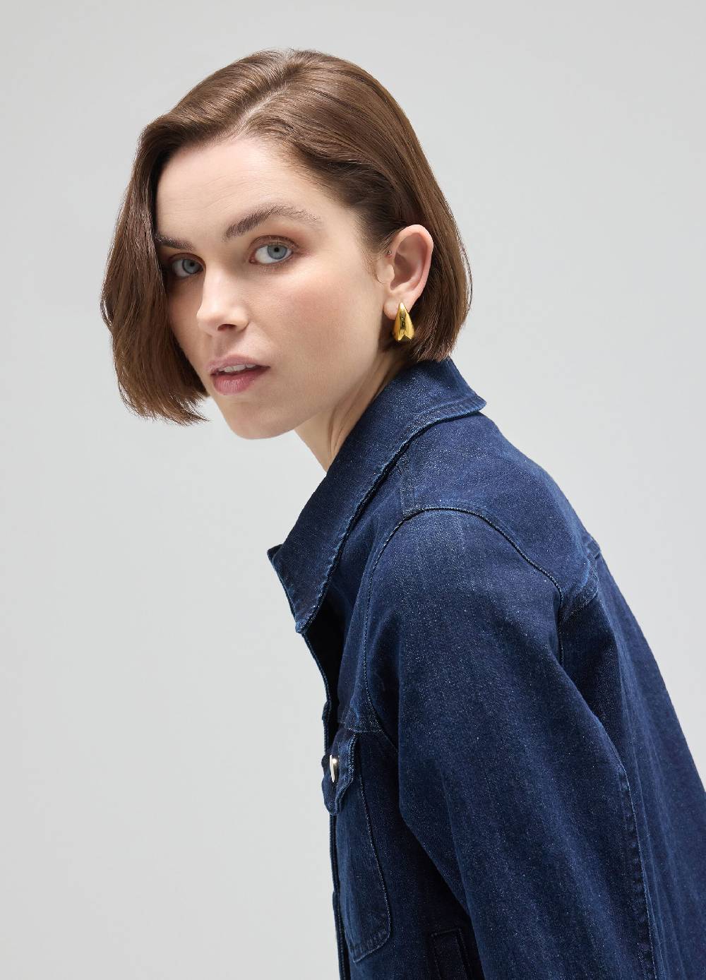 LES COPAINSChore Jacket In Denim Di Cotone