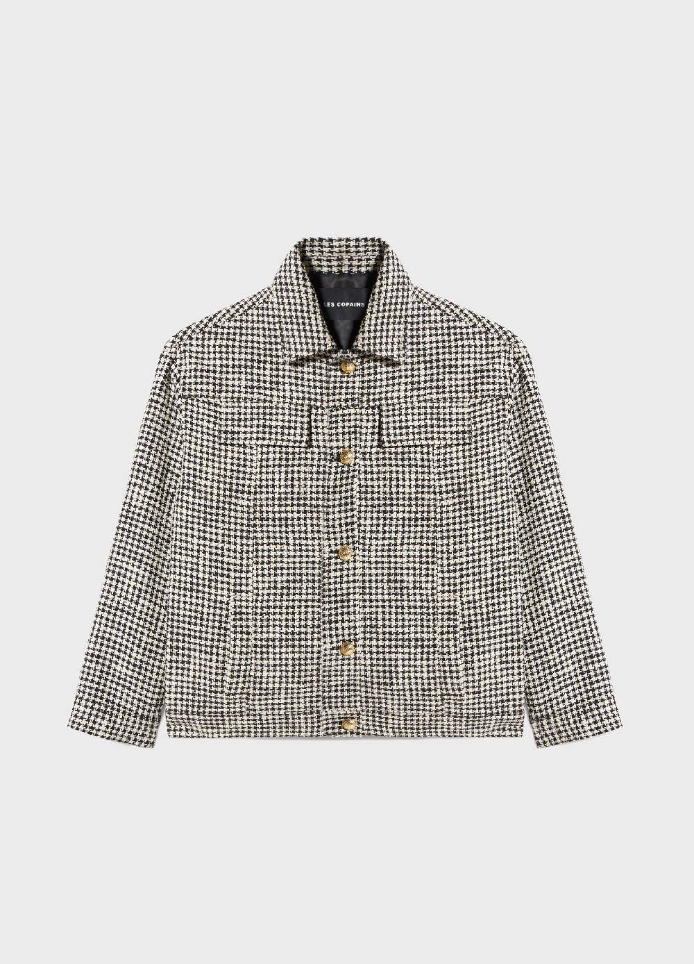 LES COPAINSChore Jacket Motivo Pied De Poule