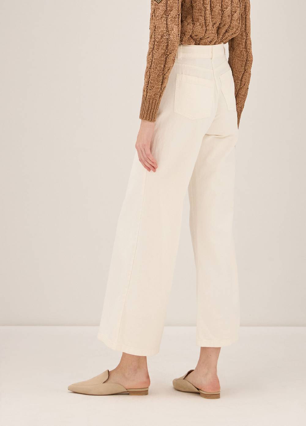 LES COPAINSDenim Stile Culotte In Cotone